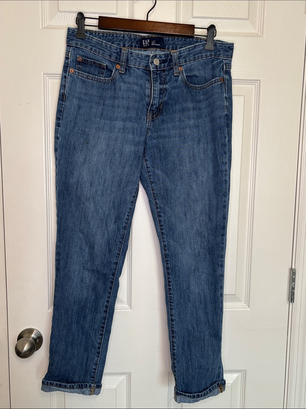 GAP Women's Dark Blue Sexy Boyfriend Jeans Size 4/27